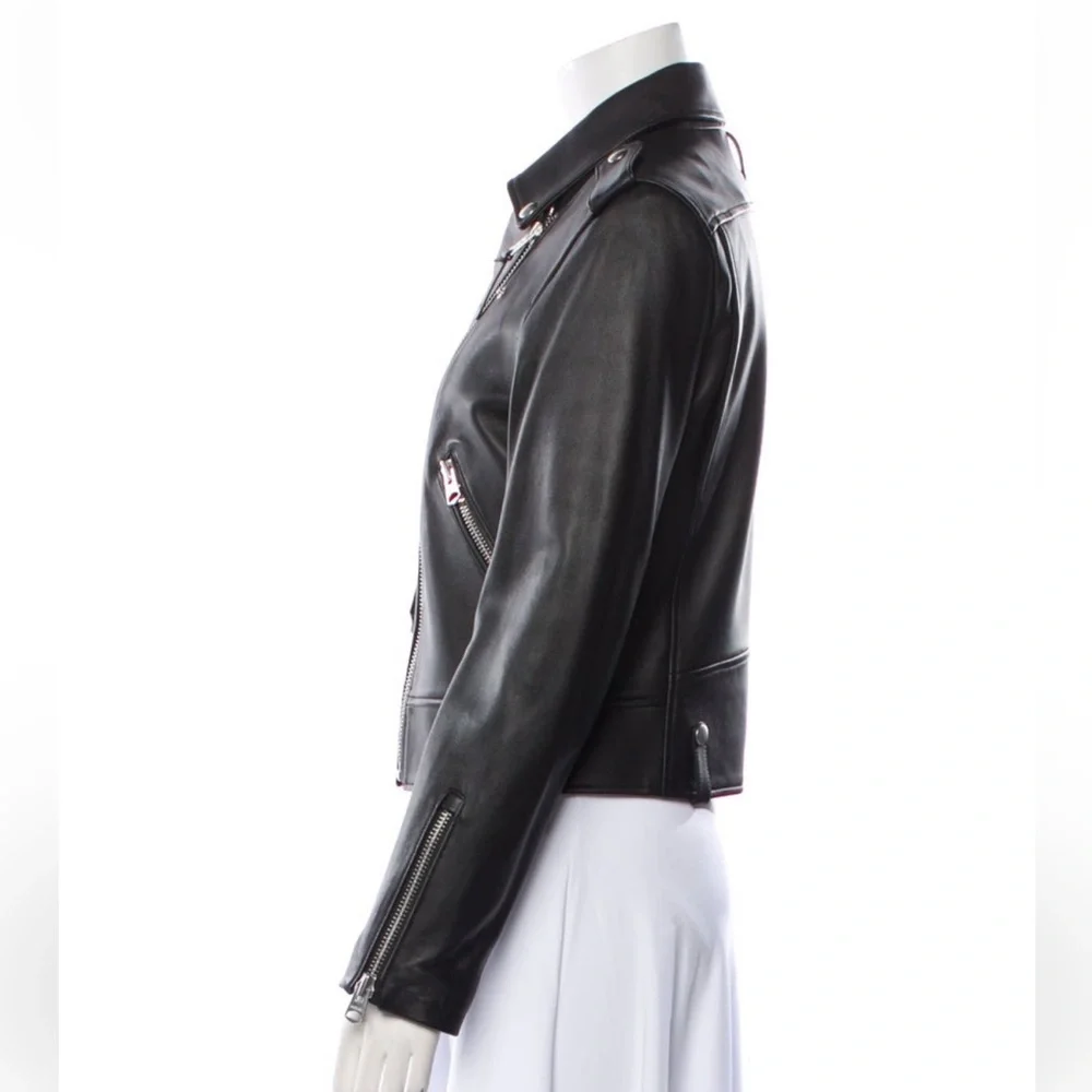 Mackage Black Leather Moto Jacket - Picture 4 of 9